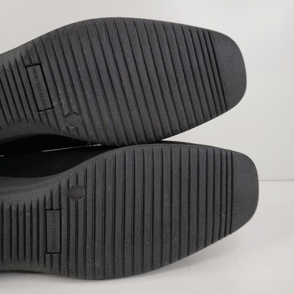 La Canadienne Shanah Black Waterproof Suede Front Zip Wedge Ankle Boots Sz 8M. - Picture 9 of 10